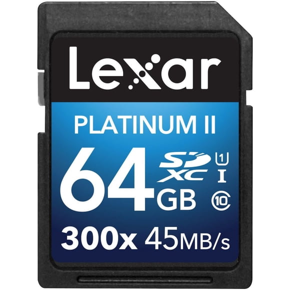 Lexar® Premium Series Platinum II 300x SDXC™ UHS-I Card 64GB