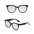 thumbnail image 2 of TIEVOSA Lunettes de Soleil Carrées Classiques Polarisées Rétro Tendance pour Femmes et Hommes (Argent), 2 of 3
