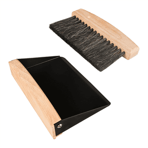 Petit poêlon et pinceau, Mini Set de balai et de balayage, Pinceau en bois pour bureau à domicile, Canapé noir