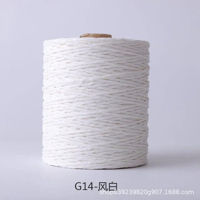 280 Meter Colorful Threads Natural Raffia Straw Yarn for Bag Handbag Cushion Basket Hat Knitting Material Crochet Yarn Handcraft