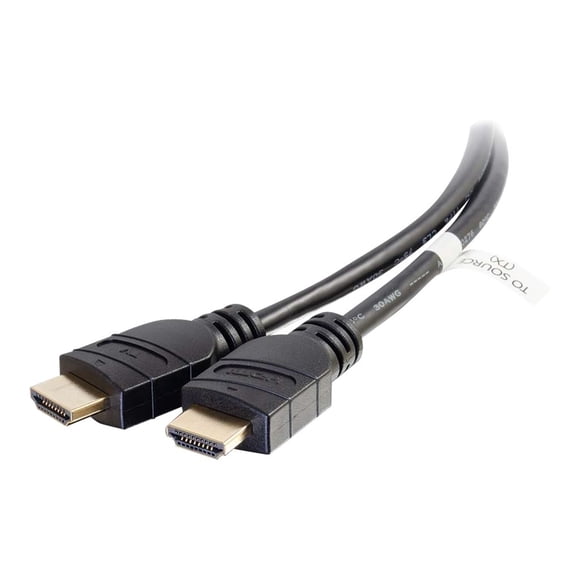 C2G 50ft Active High Speed HDMI Cable - 4K HDMI Cable - In-Wall CL3 Rated - 4K 60Hz - M/M - HDMI cable with Ethernet - HDMI male to HDMI male - 50 ft - shielded - black - 4K support, active