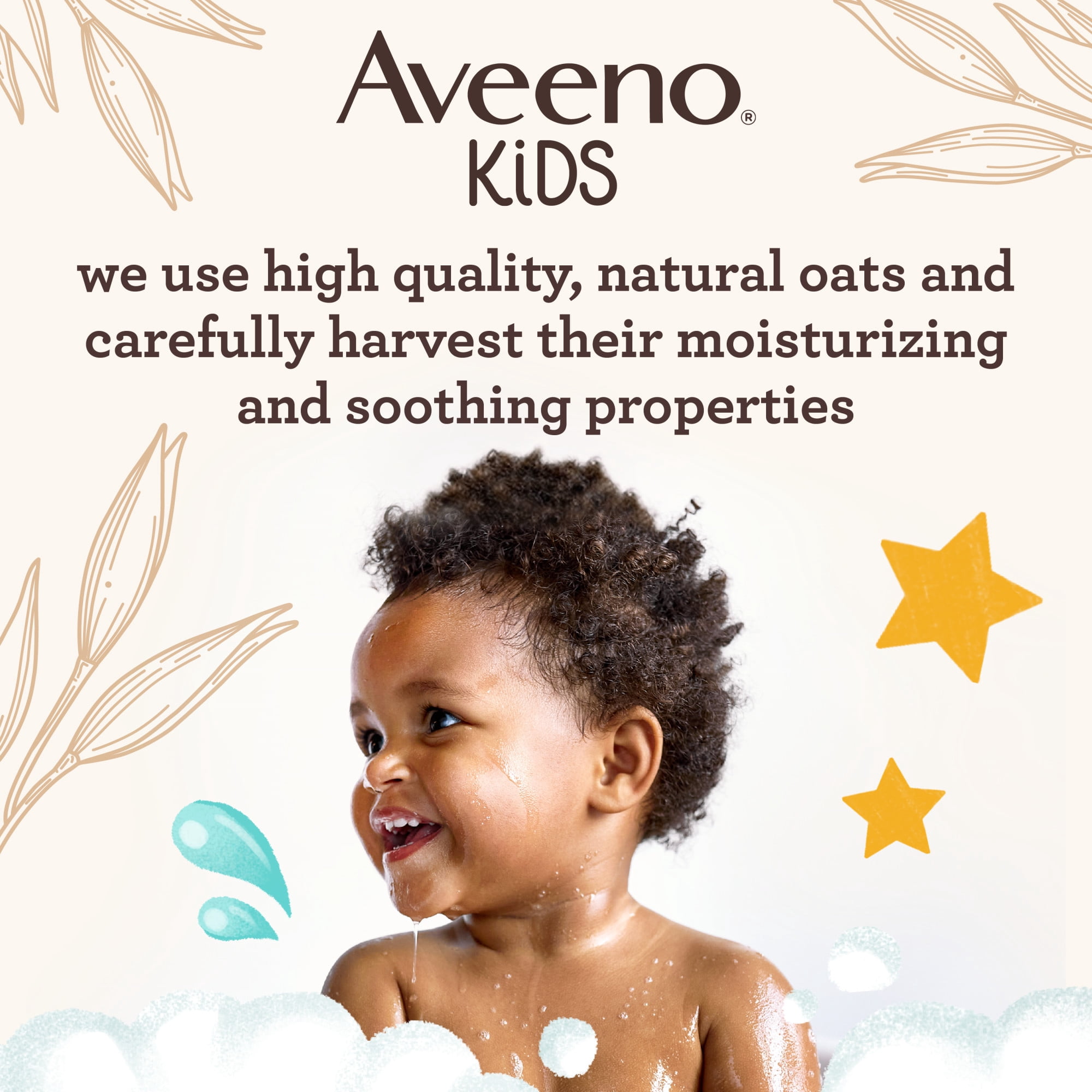 Aveeno Kids Sensitive Skin Bubble Bath, Children's Bubble Bath for Sensitive Skin with Oat Extract, Kid's Bath Liquid Nourishes Dry Skin & Makes Big, Dye-Free, 567 mL