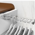 thumbnail image 2 of Folding Hanger Portable Travel Space Saving Five Hole Wall Hanging Clothes Rack for Home Balcony Drying, 2 of 8