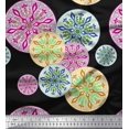 thumbnail image 1 of Soimoi Polyester Crepe Fabric Mandala Ethnic Print Fabric by Yard 42 Inch Wide, 1 of 3