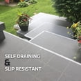 thumbnail image 3 of Big Floors Dt24Gray Duragrid Tuile de Terrasse Modulaire Extérieure Multi-Usage en Plastique, Lot de 24, Gris, 3 of 5