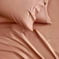 thumbnail image 3 of Kindlier 100% Organic Cotton Sheet Set – Deep Pocket Bedding Set Full, Light Brown, 3 of 5