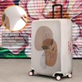 thumbnail image 4 of Travel Luggage Cover Suitcase Protector Fits 18-32 Inch Luggage Wheel Covers Patterned Travel Related Items Flower Luggage Protector Elastic Luggage Anti-scratch Suitcase Cover L, 4 of 5