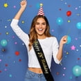 thumbnail image 3 of SHAGUOZHOU Party Dec Party Decorations for Men Party Party Celebration Shoulder Strap For Birthdays Elegant Satin Design Durable Polyester Construction For Events Complete With 1PC, 3 of 3