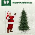 thumbnail image 3 of Costway 7.5 FT Artificial Christmas Tree with 1162 Branch Tips 380 LED Lights 3 Timers Remote, 3 of 10