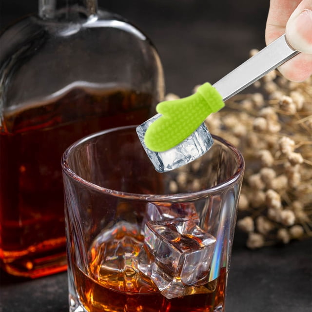 Stainless Steel Silicone Clamps Mini Ice Cubes Coffee Cubes Clips Food Clips