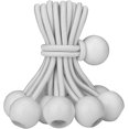thumbnail image 1 of 4 Inch White Bungee Cords with Ball, Tarp Tie Down Cord, 10 Pcs, 1 of 5