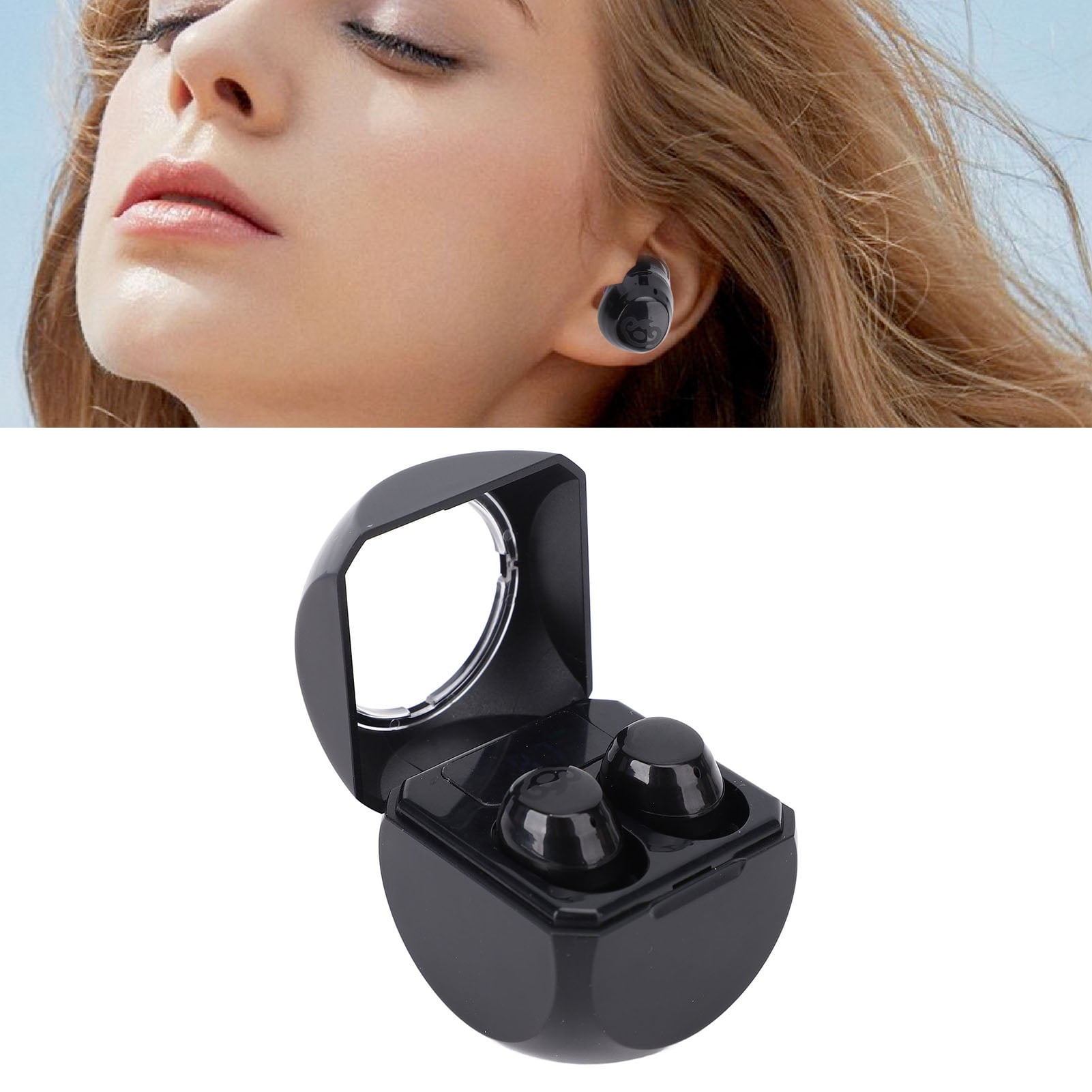 Earbuds,  Earbuds Long Playtime Portable with Charging Case Eartips for Sleeping