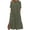 Army Green, variant on Tumotour Summer Dress For Women Round Neck Loose Short Sleeve Long T-Shirt Dress Split Maxi Dress With Side Pocket Maxi Dress