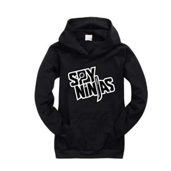 LNGOOR Spy Ninjas Kids Girls Sweatshirts Winter Spring Autumn Boys Children Hoodies Long Sleeves T-shirt Jacket Toddler Kids Clothes