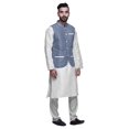 thumbnail image 2 of Atasi Ethnic Kurta Churidar Pajama Set With Printed Nehru Jacket Set For Mens, 2 of 3