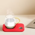 thumbnail image 4 of Clearance & Promo,Winter Heating Cup Mat, Three-Speed Temperature Adjustment, Constant Temperature, Automatic Power Off, 8-Hour Warm Cup Mat, | Plastic, Red-559 $BS$3, 4 of 9