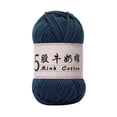 thumbnail image 2 of 5 Strands Milk Cotton Crochet Yarn for Baby Sweaters, Dolls & DIY Crafts - Soft 1mm Thread for Knitting Beginners, 2 of 6