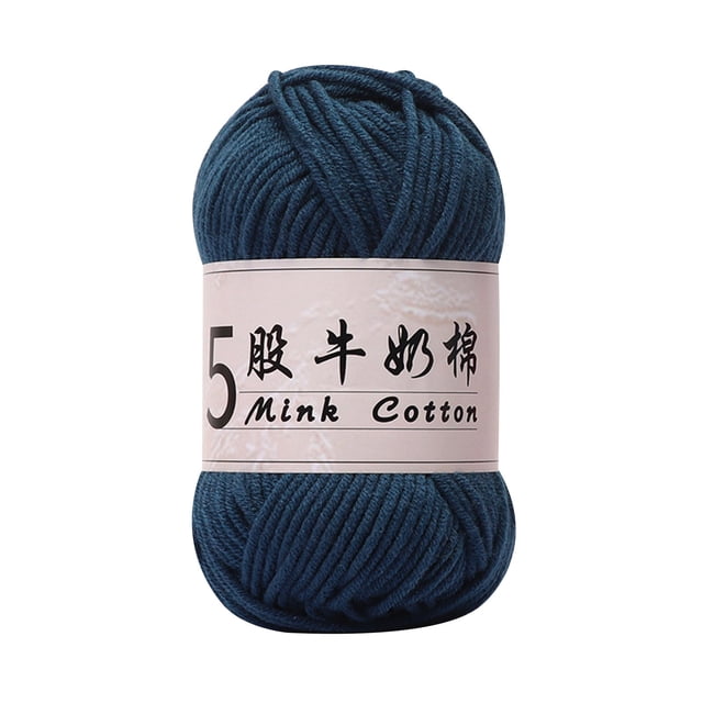 fheaev 5 Strands Milk Cotton Doll Crochet Diy Knitting Thread Baby Sweater Wool Ball