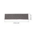 thumbnail image 2 of Unique Bargains 8.5' x 2' x 0.2' Air Conditioner Filter Washable Foam Replacement Black 3 Pack, 2 of 5