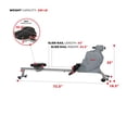 thumbnail image 2 of Sunny Health & Fitness Space Efficient Magnetic Rowing Machine - SF-RW5987, 2 of 9