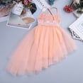 thumbnail image 4 of Manyakai Robe de Danse Ballet pour Filles, Dos Croisé à Sequins, Tutu en Tulle, Justaucorps, Danse Lyrique, Orange TG, 4 of 7
