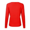 thumbnail image 4 of Cardigan à Col Rond pour Femmes, Mode Durable, Tricoté, Manches Longues, Grandes Tailles, Coupe Ample, Couleur Unie, Veste Chandail Courte, Cardigan - Hontri, 4 of 4