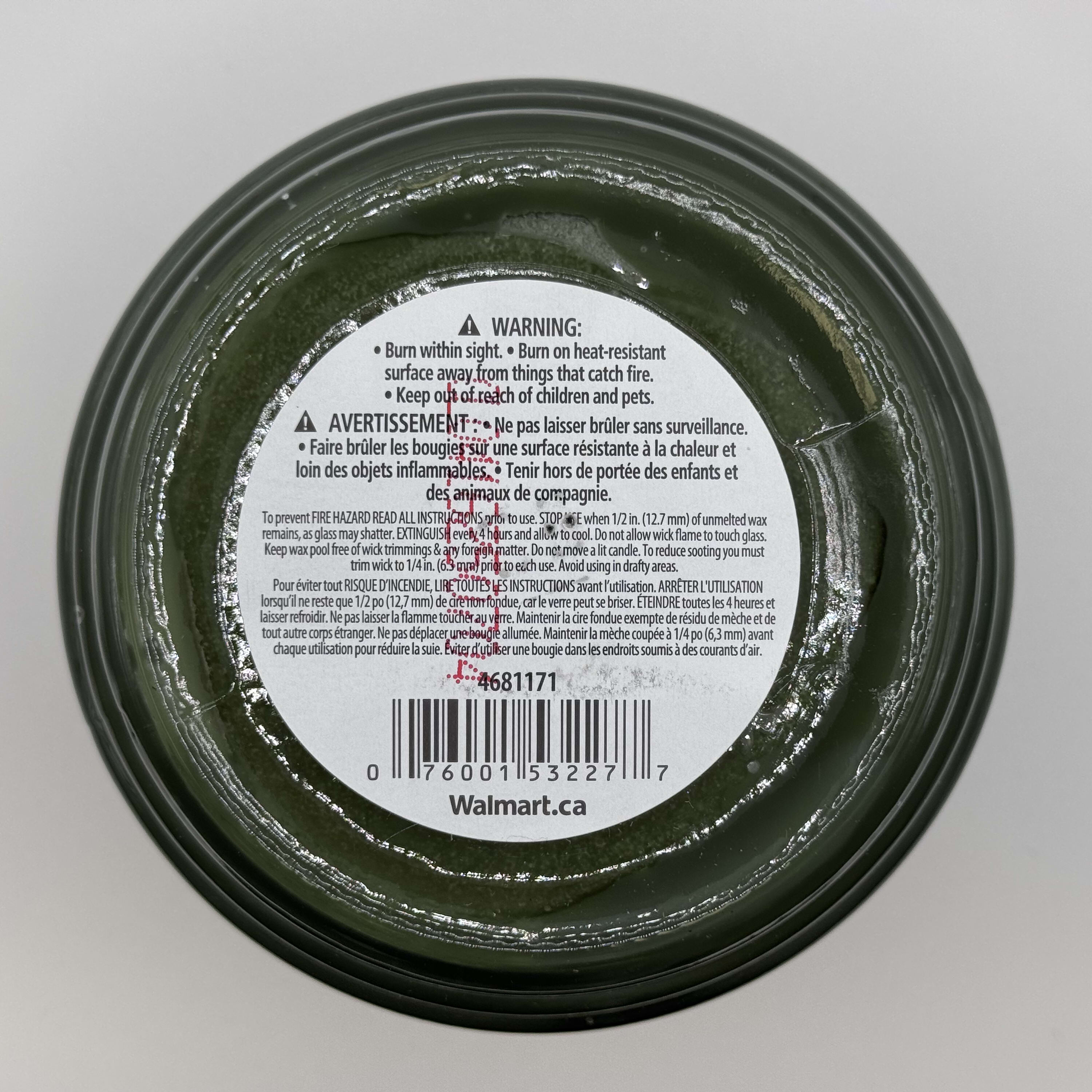 Mainstays Alpine Forest Scented 3-Wick Glass Jar Candle, 11.5 oz