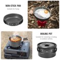 thumbnail image 3 of Kitchenware set,Pan Non-stick Suitable Pot Pan Portable Outdoor Cookware Suitable 2-3 Person Picnic With Portable Outdoor 2-3 Person Outdoor 10pcs Cookware Mess Person Outdoor Utensils Cookware Set, 3 of 7
