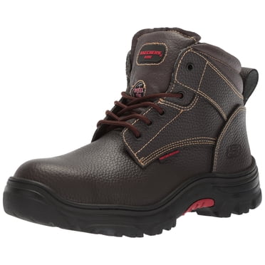 Skechers for Work Men's Burgin-Tarlac Industrial Boot,brown embossed leather,8.5 M US