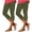 Army Green, variant on Aboser 2 Pack Capri Leggings for Women Petite High Waisted Cropped Leggings Slim Fits Yoga Pants Tummy Control Knee Length Capris Stretch Solid Color Leggings
