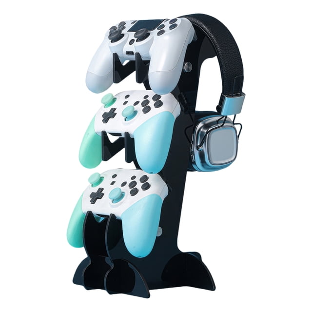 Support d'Affichage pour Casque de Jeu Multi-Consoles et Manettes de Jeu pour PS5/PS4/PS3/PS2/Switch Pro/Xbox