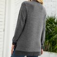thumbnail image 4 of Pisexur Chandails en Molleton à Manches Longues pour Femmes Col Rond Décontracté T-Shirts Blouses Chandails en Molleton Tuniques avec Poche, 4 of 4