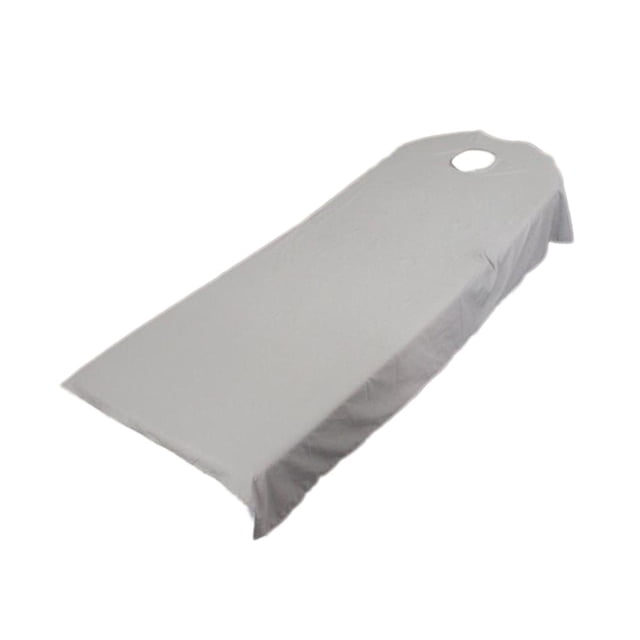 Gray Massage Bed Cover Table Plinth Treatment Couches Sheet With Face Hole;