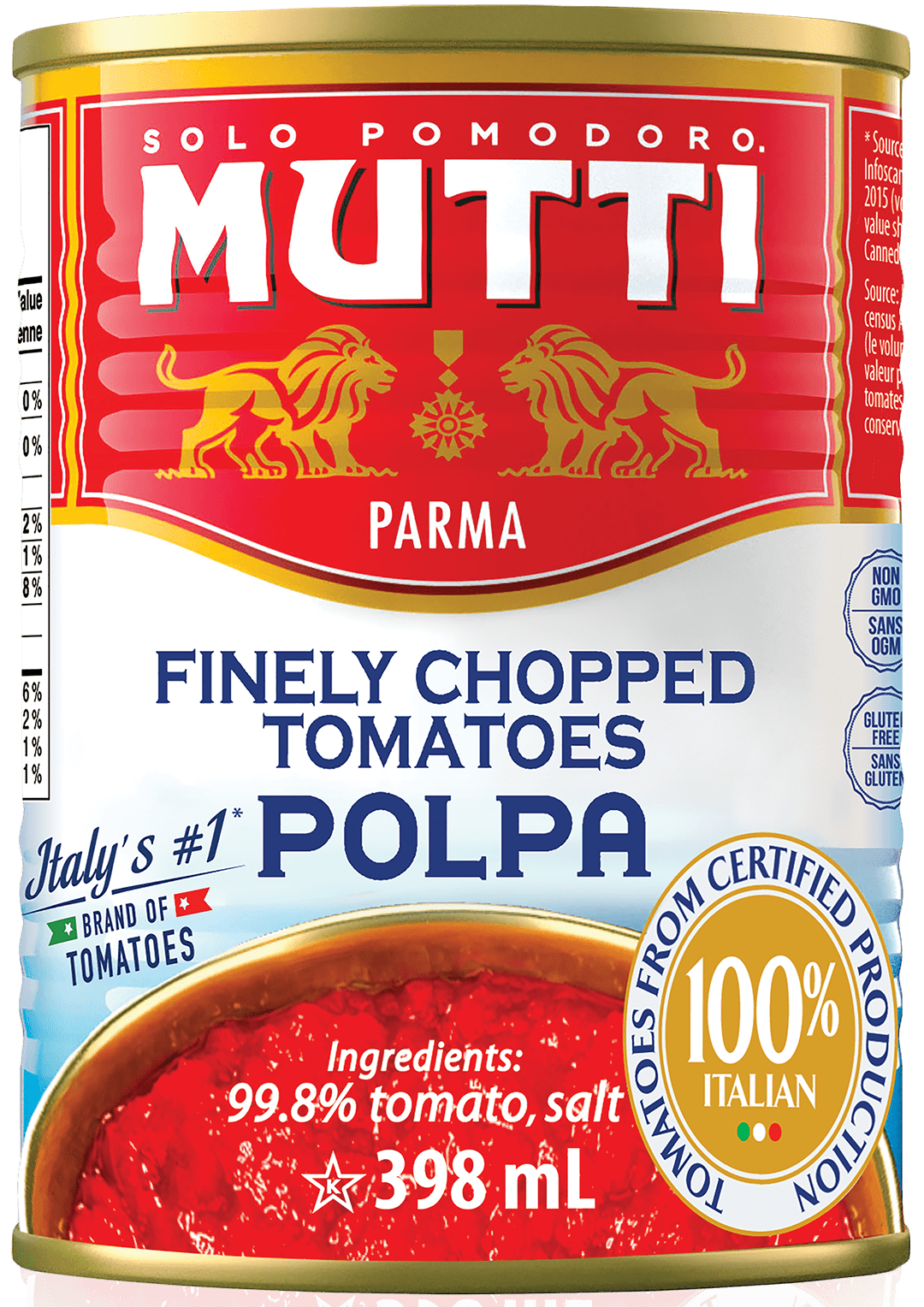 Mutti Finely Chopped Tomatoes 398 mL
