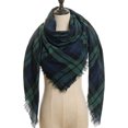 thumbnail image 1 of Womens Warm Scarf Square Shawls Infinity Scarves Stripe Plaid Rough Surface，15#, 1 of 4