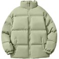 thumbnail image 1 of LinYooLi Veste Légère pour Femmes à Manches Longues Col Montant Fermeture Éclair Complète pour l'Hiver, 1 of 3