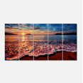 thumbnail image 2 of Vue Paisible de Plage en Soirée - Impression sur Toile de Paysage Marin, 2 of 3