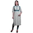 thumbnail image 1 of Bimba Robe Kurti Longue Indienne Imprimée, Tunique Droite, Robes pour Femmes, 1 of 5