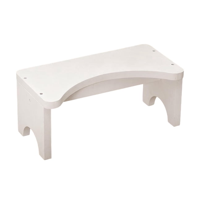 Bunblic Toilet Stool Bathroom Step Stool Multifunctional Assistance Compact Portable Toilet Squatting Potty Stools for Kids Elderly White