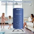 thumbnail image 2 of Portable Clothes Dryer, 900W Fast Drying & Large Load Capacity for Laundry and Shoes - Compact Mini Dryer Machine for Travel, Apartments, RV, Dorm Blue, 2 of 6