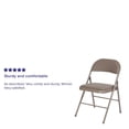 thumbnail image 2 of 4 Pk. HERCULES Series Double Braced Gray Vinyl Folding Chair, 2 of 9