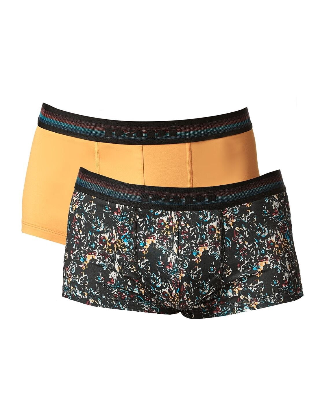 Papi Lot de 2 Culottes Brésiliennes Type Trunk - UPA107 (Noir/jaune Cadmium, S)