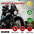 thumbnail image 3 of Krator Motorcycle Windshield, Motorcycle Fairing, 35 mm - 49 mm Fork Clamps, 5.75" Headlight, Smoke, Compatible with Harley Davidson Sportster 2007-2008, 3 of 7