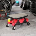 thumbnail image 2 of HOMCOM Tabouret de Mécanicien Roulant, Tabouret de Garage Capacité de 300 Lb, Gris, 2 of 10