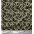 thumbnail image 1 of Soimoi Green Rayon Fabric Brush Stroke Abstract Print Sewing Fabric Yard 56 Inch Wide, 1 of 3