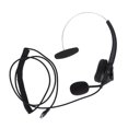 thumbnail image 2 of Casque Filaire Professionnel, Casque de Centre d'Appels Réglable avec Microphone pour Ligne Fixe VH530-RJ9 Oreille Unique, 2 of 7