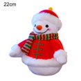 thumbnail image 2 of Stuffed Doll Embroidery Eyes Funny Expression 3D Scarf Snowman Stuffed Toy for Home, 2 of 8