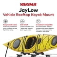 thumbnail image 2 of Yakima JayLow Rooftop Mounted Kayak Rack, Compatible with StreamLine Towers, 2 of 9