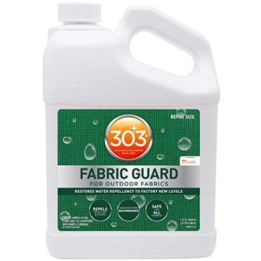 303 Fabric Guard - Restores Water and Stain Repellency To Factory New Levels, Simple and Easy To Use, Manufacturer Recommended, Safe For All Fabrics, 1 Gallon (30607)