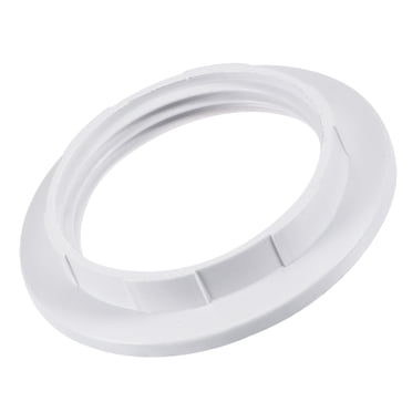 Unique Bargains E26/E27 Light Socket Rings Lamp Shade Holder Adapter Ring Replacement for Light Fixtures White 6 Pack